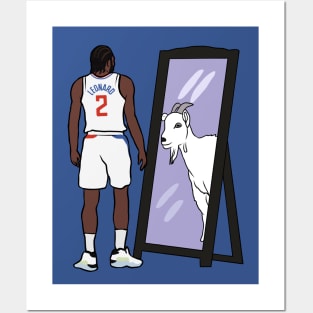 Kawhi Leonard Mirror GOAT Posters and Art